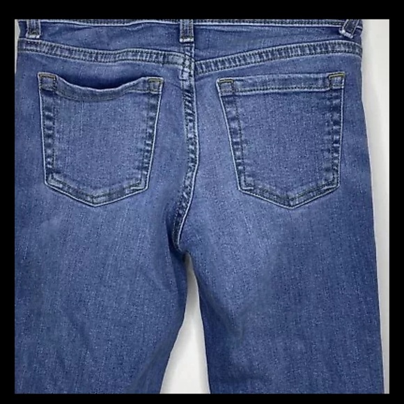 Old Navy Karate Youth Girls 8 Regular Blue Jeans Straight Leg Tapered Ankles - Picture 6 of 11